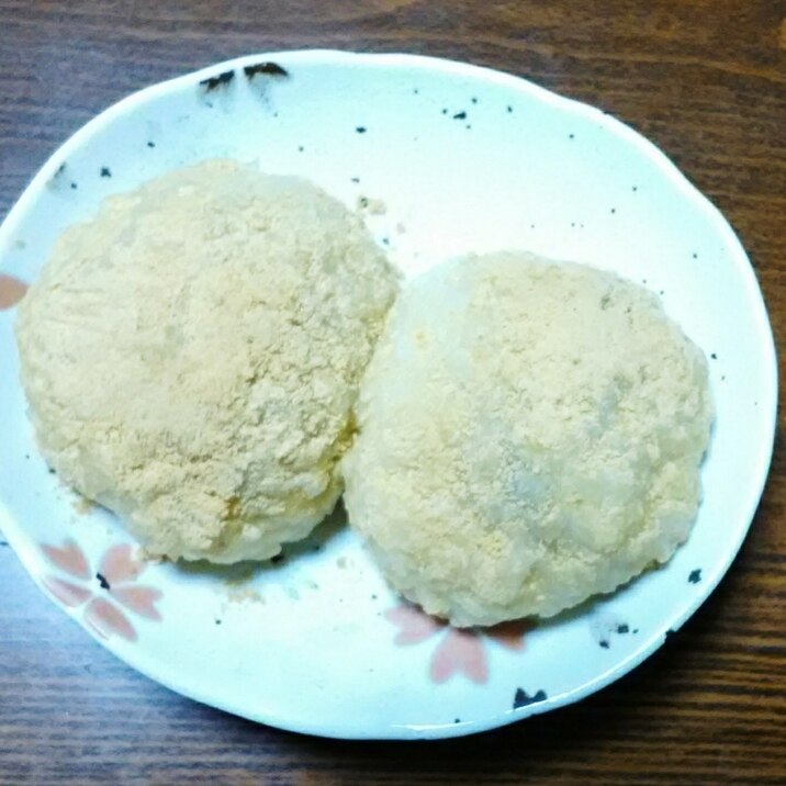 固くならない餅米100%のきな粉おはぎ